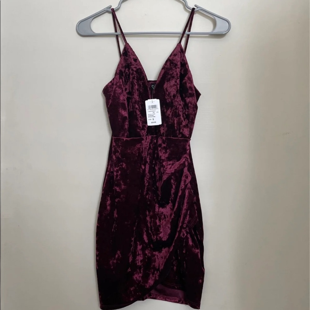 Velvet mini dress